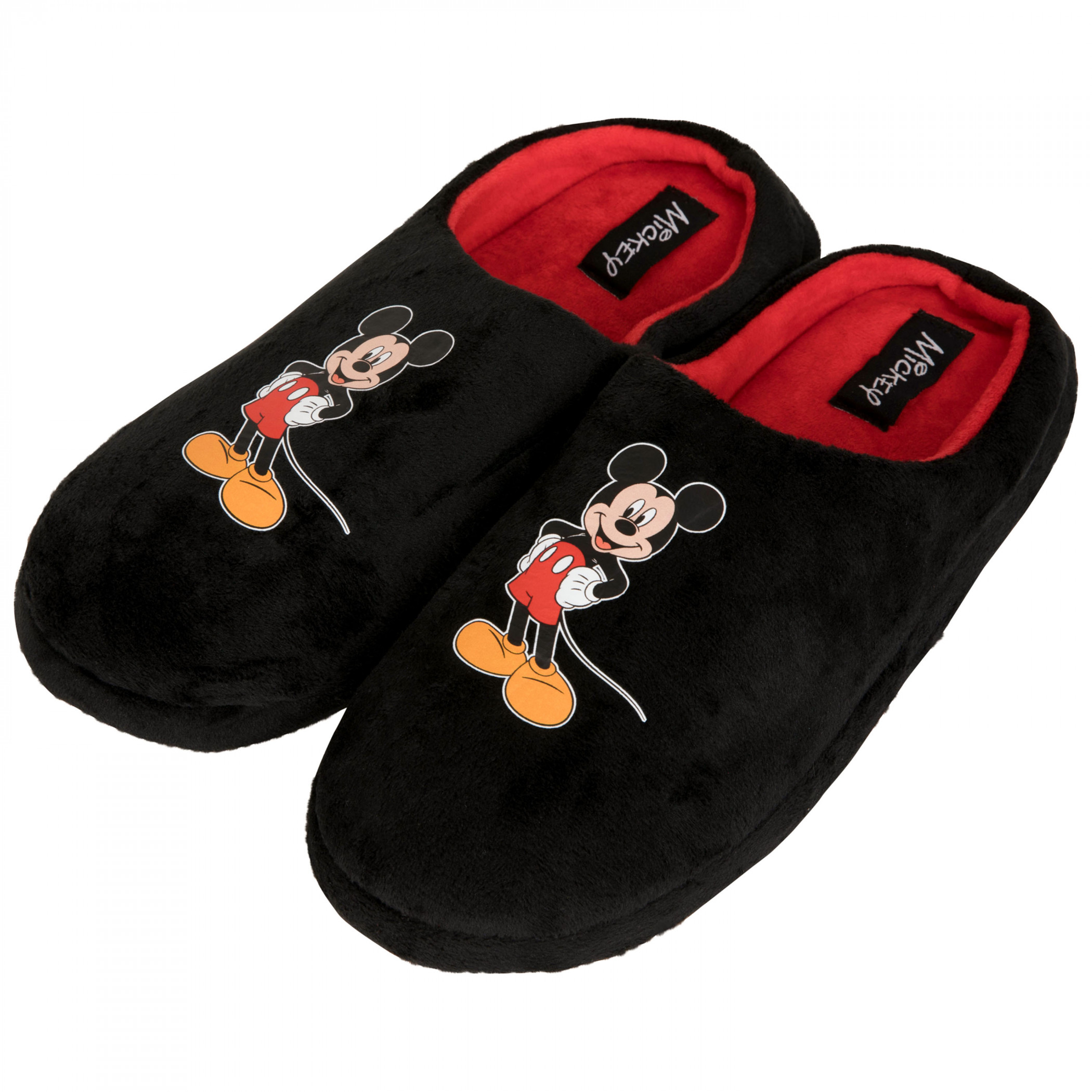 Disney Mickey Mouse Men's House Slippers Black | eBay